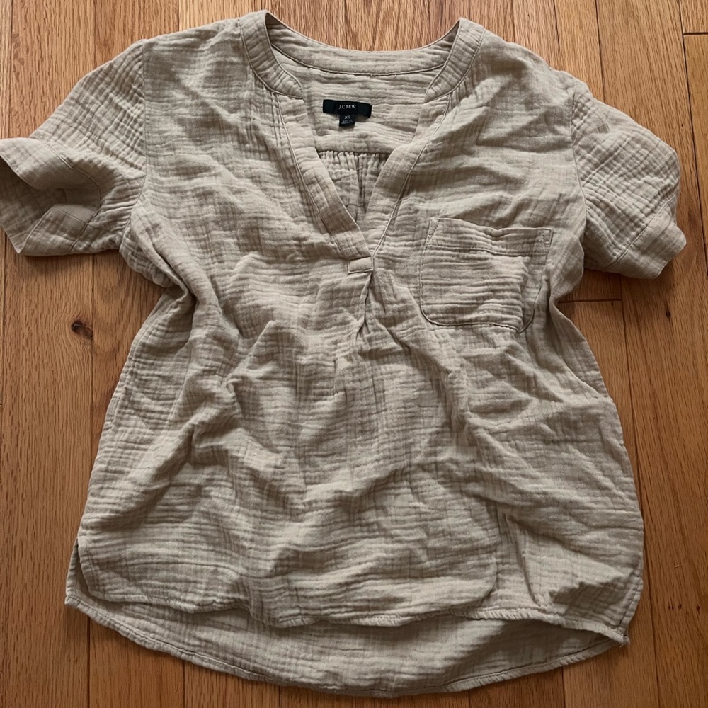j crew linen top
